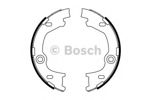 Тормозные колодки барабанные Bosch NIBK арт. 0986487777 фото1