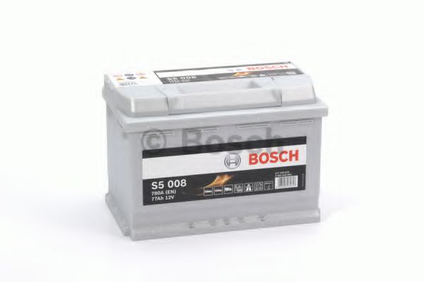 Аккумуляторная батарея  Silver plus S5 - 12V 77Ah 780A  (-/+) BOSCH арт. 0092S50080 фото1