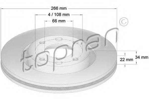 Гальмівний диск TEXTAR арт. 720247 фото1