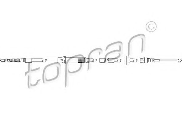 Трос, тормозной механизм рабочей тормозной системы TEXTAR арт. 112150 фото1