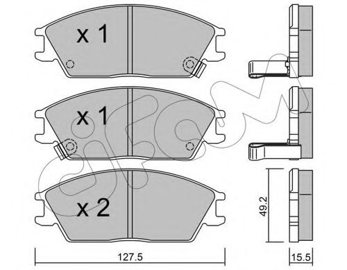 Комплект тормозных колодок DELPHI арт. 8220811 фото1