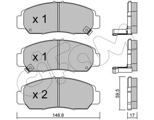 Комплект тормозных колодок REMSA арт. 8224620 фото1
