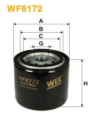 Фильтр топливный FRAM арт. WF8172 фото1
