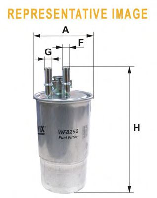 Фильтр топливный в сборе HENGSTFILTER арт. WF8384 фото1