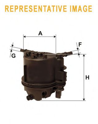 Фильтр топливный в сборе MISFAT арт. WF8322 фото1