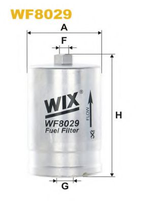 Фильтр топл. PEUGEOT, VOLVO WF8029/PP827 (пр-во WIX-Filtron) CLEANFILTERS арт. WF8029 фото1
