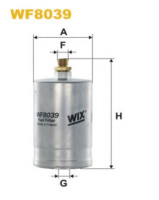 Фильтр топл. MB W124 WF8039/PP835 (пр-во WIX-Filtron) DENCKERMANN арт. WF8039 фото1