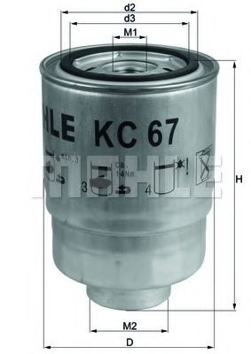 Фильтр топливный в сборе  арт. KC67 фото1