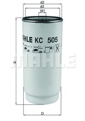 Фільтр палива  KNECHT/MAHLE TRUCK KC 505D MERCEDES TRUCKS  арт. KC505D фото1