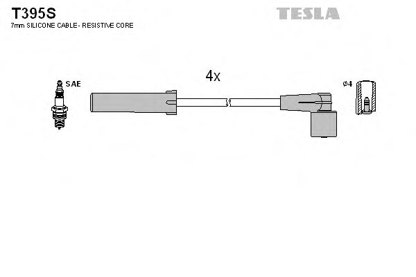 Провода свечные 21082-2115 инж (силикон) Tesla фото1