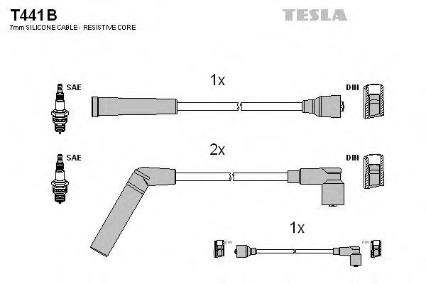 Провода высоковольтные Матиз 0.8 (Tesla) фото1