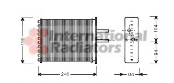 Теплообменник, отопление салона NRF арт. 17006193 фото1