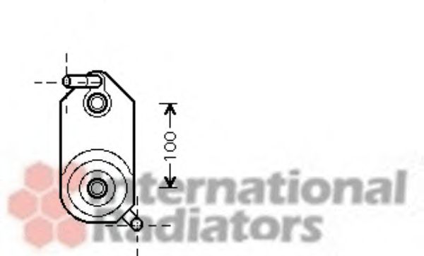 Радиатор масляный CODOBA1/2/IBIZA2 AT 93-99 (пр-во Van Wezel)  арт. 58003110 фото1