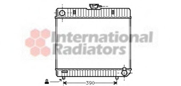 Радиатор охлаждения двигателя MB W123/W126 MT 76-84 (Van Wezel) фото1