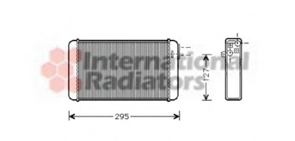 Радиатор отопителя OMEGA A ALL MT/AT +/- A/C (Van Wezel) фото1