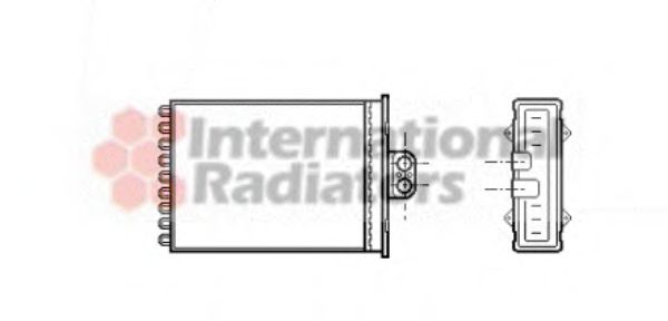 Радиатор отопителя HEAT VECTRA B +AC 95-99 (Van Wezel) NRF арт. 37006217 фото1