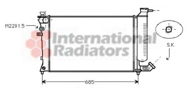 Радиатор системы охлаждения фото1