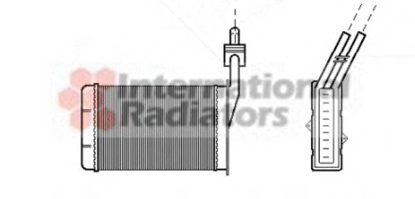 Радиатор отопителя R21 ALL MT/AT 86-95 (LHD) (Van Wezel) фото1