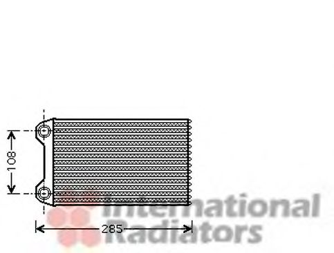 Радиатор отопителя AUDI A4 ALL 00- LHD (Van Wezel) фото1
