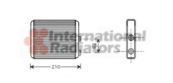 Теплообменник, отопление салона NRF арт. 37006353 фото1