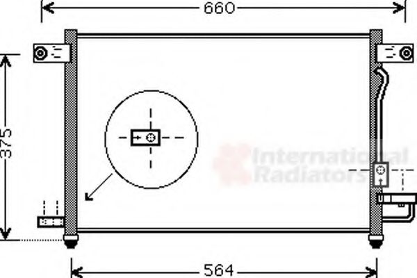 Радиатор кондиционера AVEO/KALOS 1,5i MT 02-08 (Van Wezel) фото1
