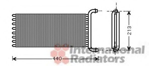 Радиатор отопителя MERCEDES VITO, VIANO W 639 (03-) (пр-во Van Wezel)  арт. 30006441 фото1