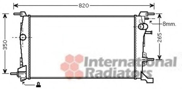 Радиатор охлаждения MEGANE3 15DCi MT 08- (пр-во Van Wezel) VALEO арт. 43002410 фото1
