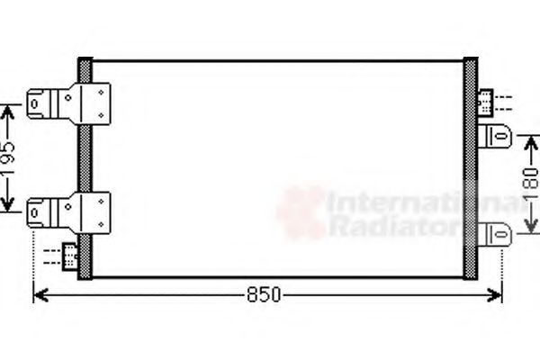 Радиатор кондиционера MASTER3 25dCi 06- (пр-во Van Wezel) фото1