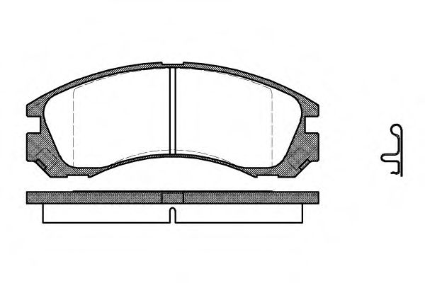 Колодки тормозные диск. перед. (пр-во Remsa) Mitsubishi Outlander I II (P2543.22) WOKING ICER арт. P254322 фото1
