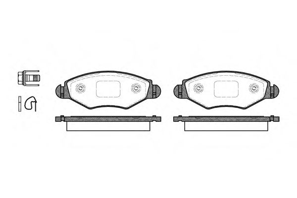 Гальмівні колодки пер. Peugeot 206/306 94- PEUGEOT арт. P743320 фото1