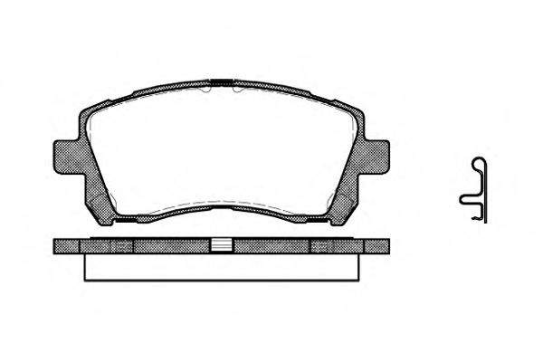 Колодки тормозные диск. перед. (пр-во Remsa) Subaru Outback (bl, bp) 2.5 03-10 (P7553.02) WOKING PAGID арт. P755302 фото1