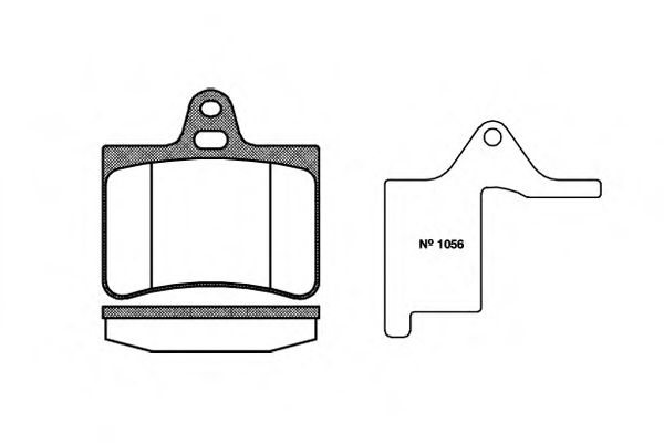 Комплект тормозных колодок, дисковый тормоз JURID арт. P930300 фото1
