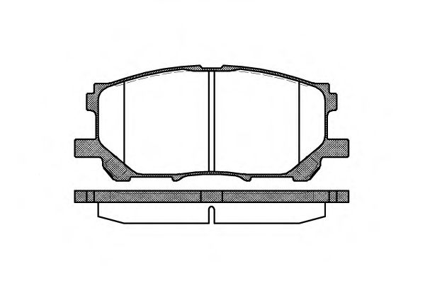 Колодки тормозные диск. перед. (пр-во Remsa) Lexus RX300-330-350 03>08, 08>15 (P11393.00) WOKING LEXUS арт. P1139300 фото1