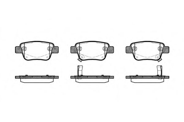Колодки тормозные диск. задн. (пр-во Remsa) Toyota Avensis 03>08 , Previa 05> , Alphard 08>14 (P11473.02) WOKING FEBIBILSTEIN арт. P1147302 фото1