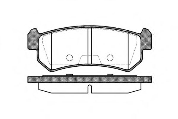 Гальмівні колодки зад. Chevrolet Lacetti 05- (akebono) TEXTAR арт. P1148300 фото1