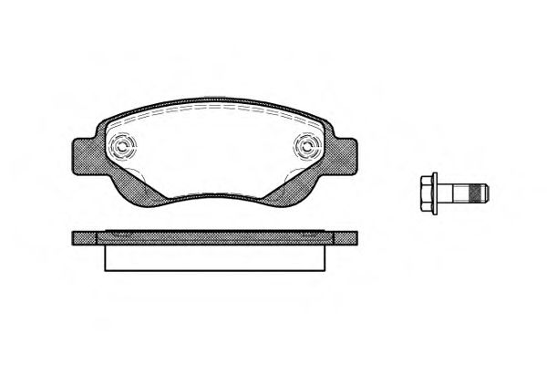 Комплект тормозных колодок, дисковый тормоз VALEO арт. P1077300 фото1
