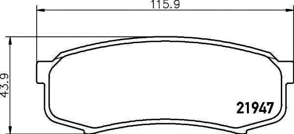 Колодки дискового тормоза DELPHI арт. 2194701 фото1