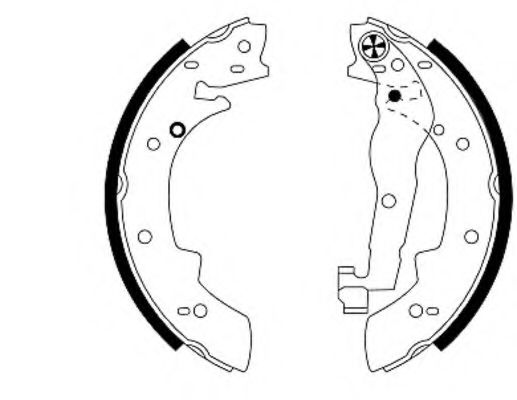 Комплект тормозных колодок REMSA арт. 91030400 фото1