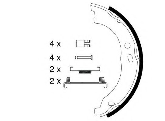 Колодки дискового тормоза FERODO арт. 91066700 фото1