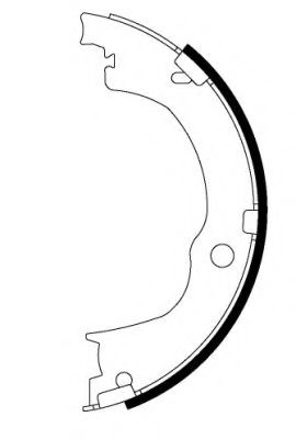 Комплект тормозных колодок, стояночная тормозная система REMSA арт. 91067100 фото1