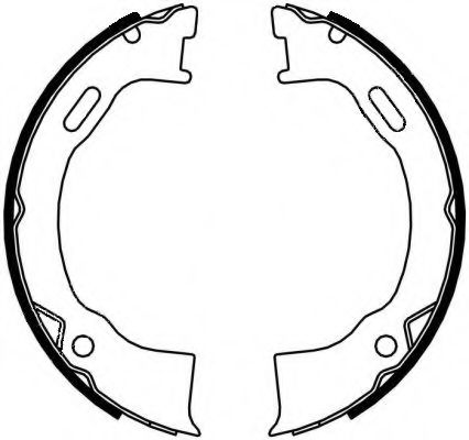 Гальмівні колодки ручного гальма FERODO арт. 91071500 фото1