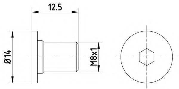 Болт, диск тормозного механизма  арт. TPM0002 фото1
