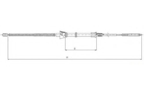 Трос, стояночная тормозная система BOSCH арт. 44004300 фото1