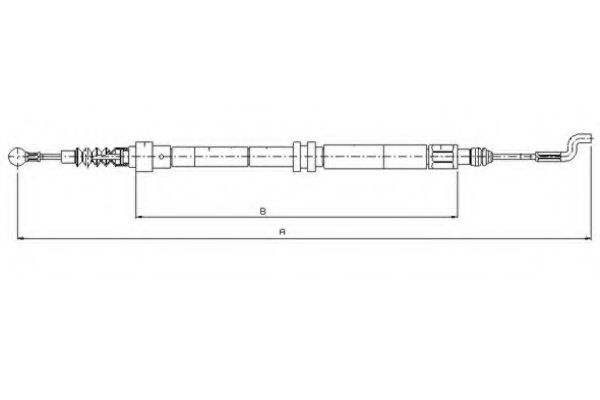 Трос, стояночная тормозная система FTE арт. 44004700 фото1
