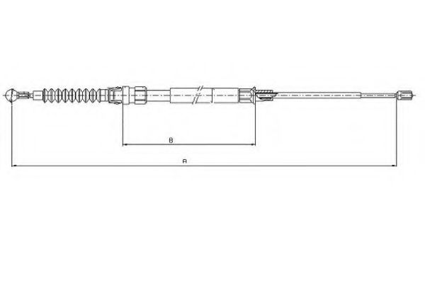Трос, стояночная тормозная система BOSCH арт. 44006600 фото1