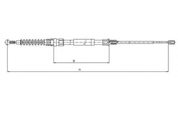 Трос, стояночная тормозная система SWAG арт. 44006700 фото1