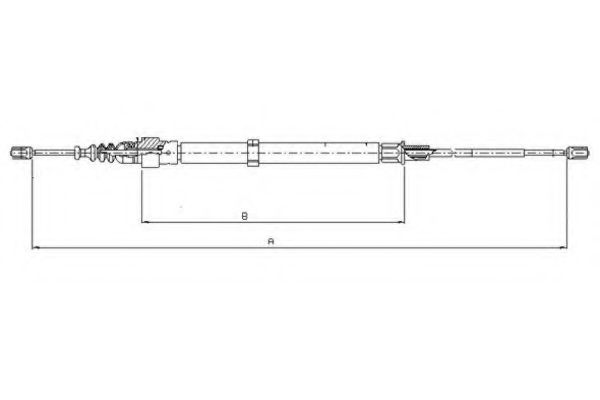 Трос, стояночная тормозная система NK арт. 44006900 фото1