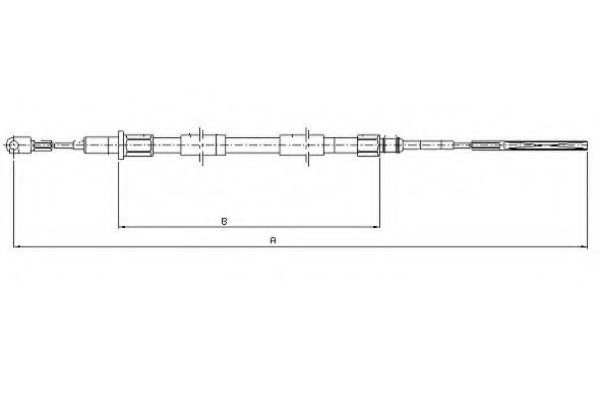Трос, стояночная тормозная система ATE арт. 44008600 фото1