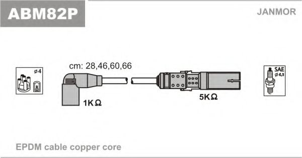 Комплект электропроводки FAE арт. ABM82P фото1