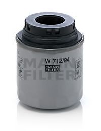 Фильтр масляный двигателя VAG 1.2-1.4 TSI 07- (пр-во MANN) KNECHT арт. W71294 фото1